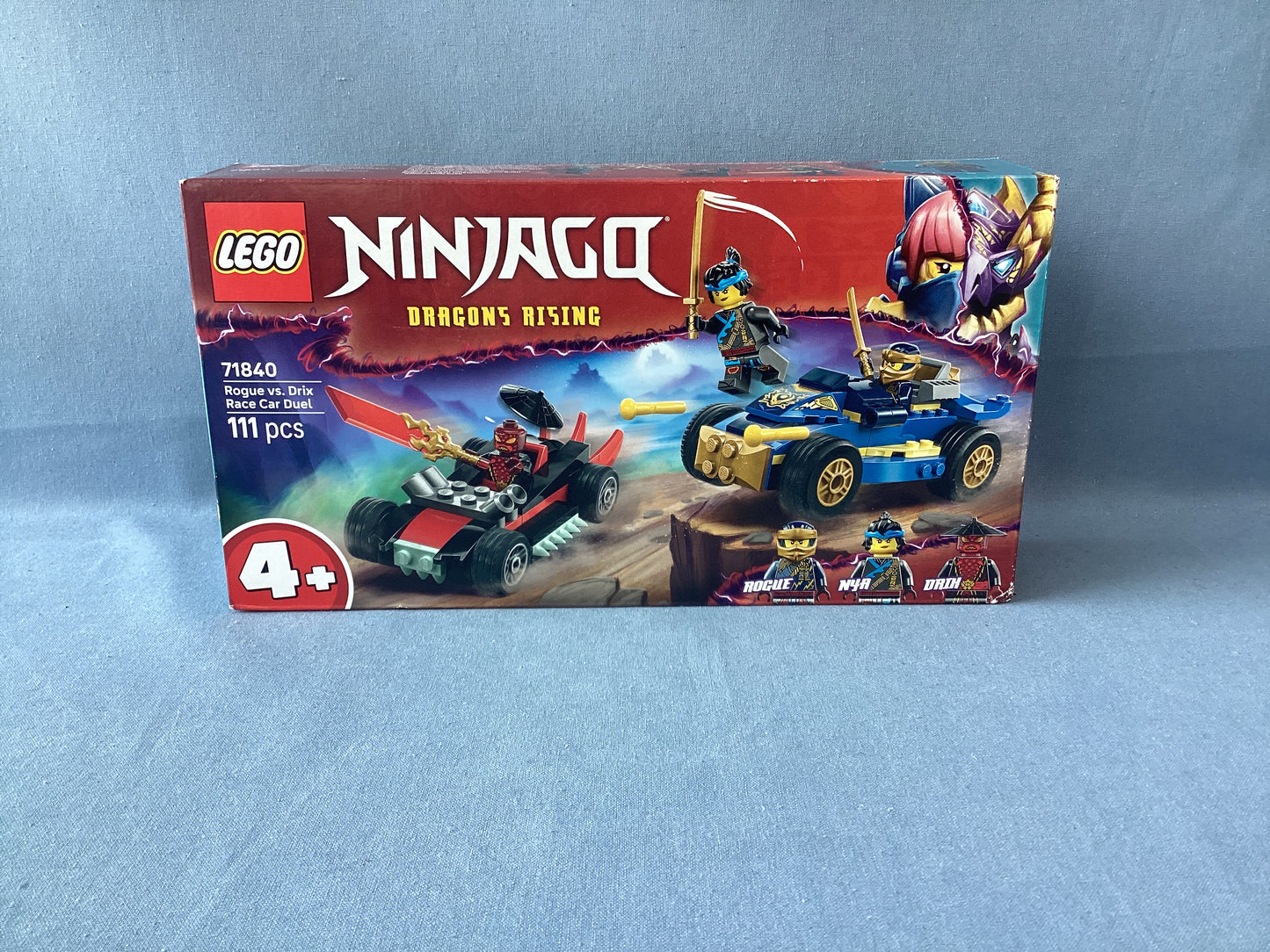 LEGO Ninjago. Rogue vs Drix Race Car Duel. 71840