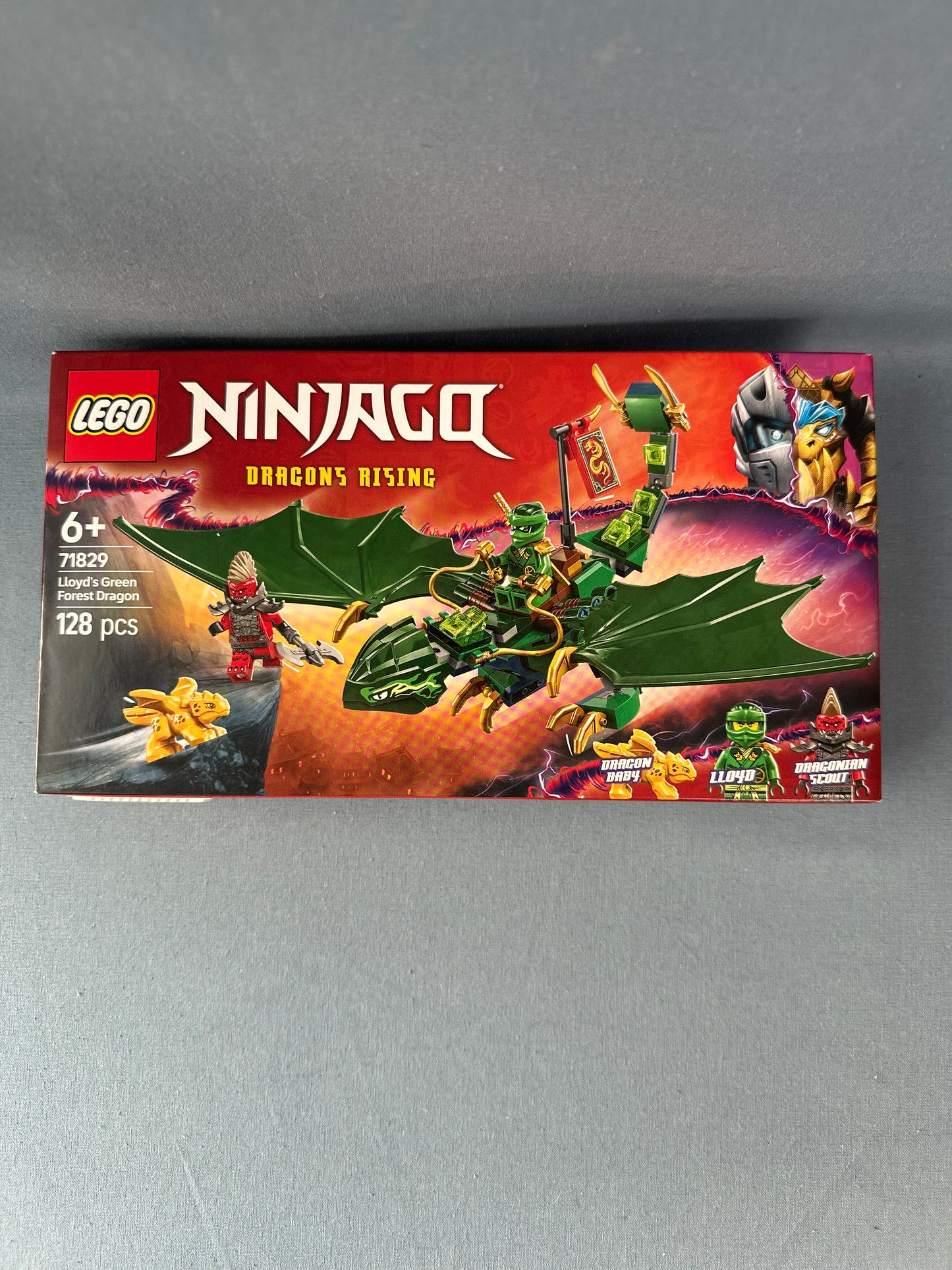 LEGO Ninjago. Lloyd’s Green Forest Dragon. 71829. Used