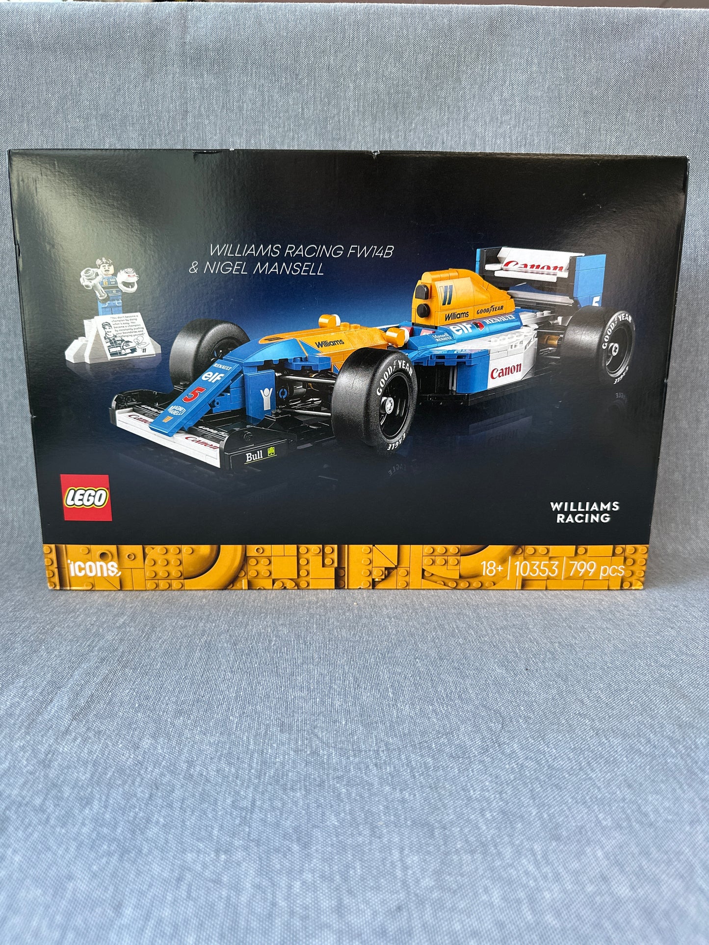 LEGO icons. Williams Racing FW14B & Nigel Mansell. 10353