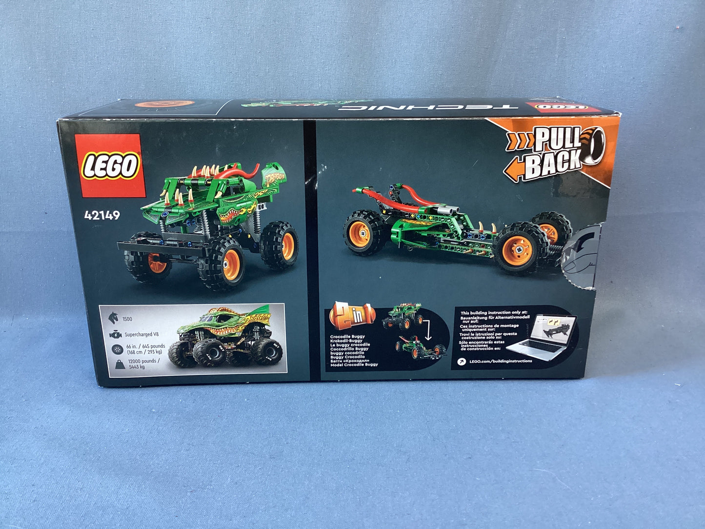 LEGO. Technic. Monster Jam Dragon. 42149 (Used)