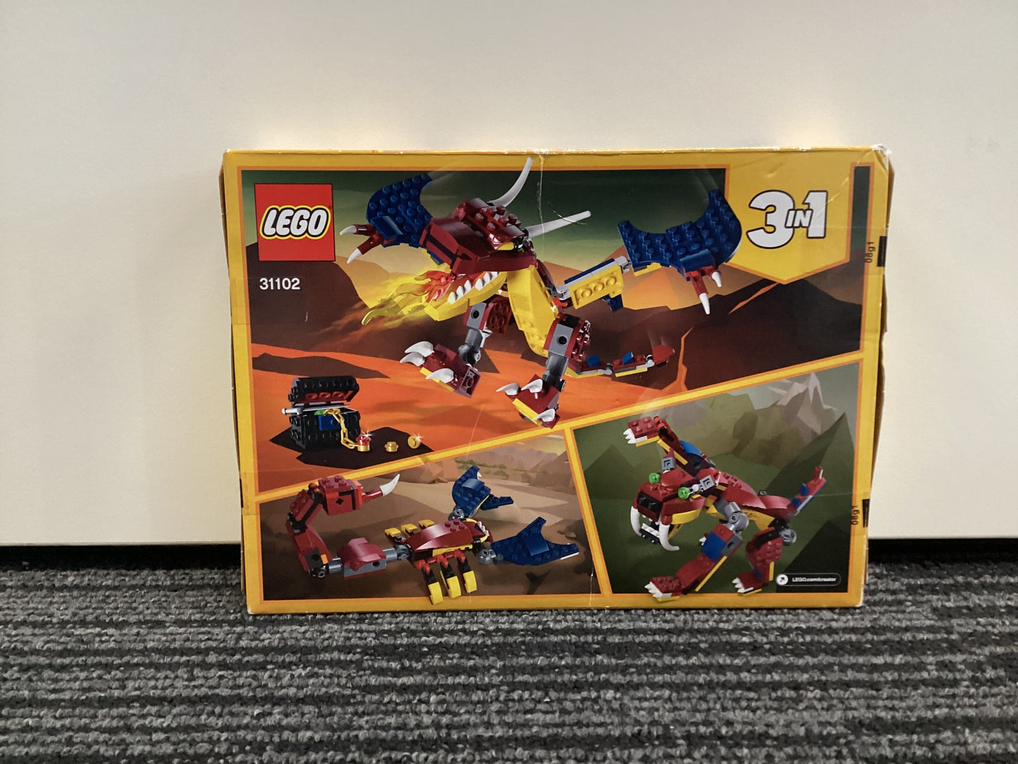 LEGO. Creator. 3in1. Fire Dragon. 31102