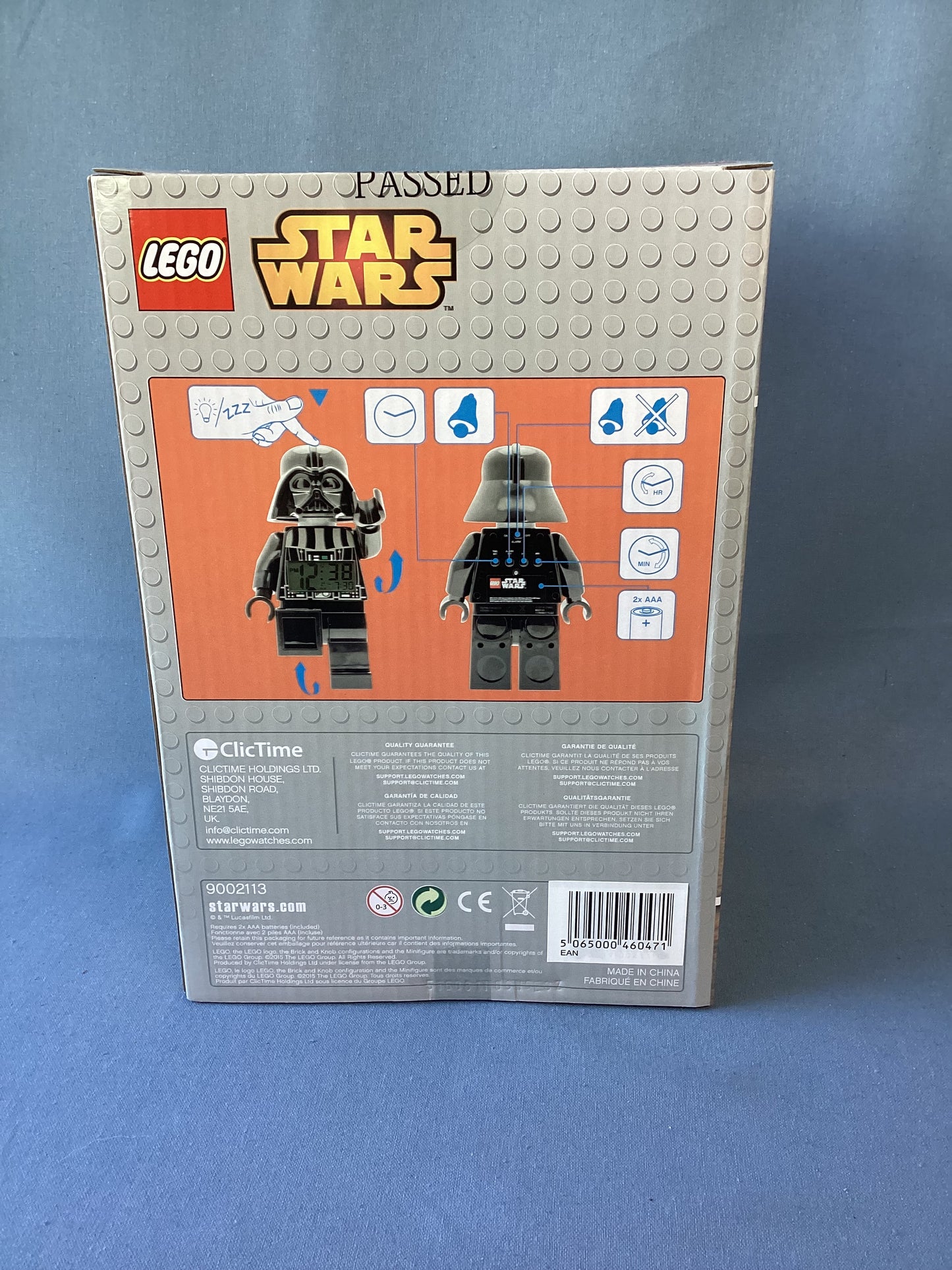 LEGO. Darth Vader Digital Alarm Clock. 9002113