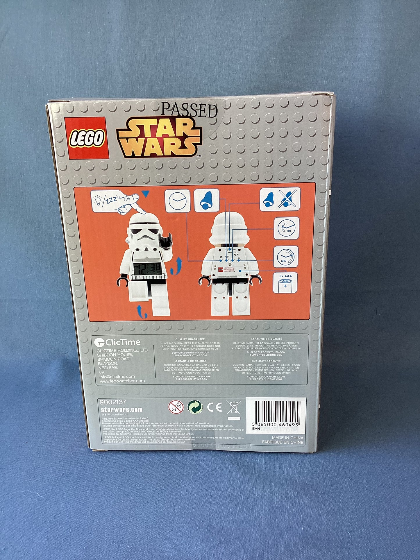 LEGO. Stormtrooper Digital Alarm Clock. 9002137