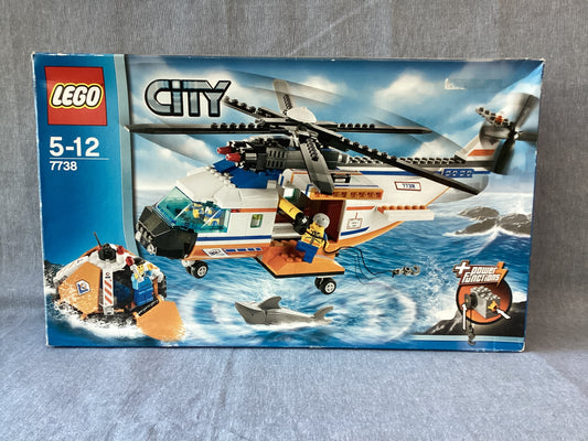 LEGO. City. Coast Guard Helicopter & Life Raft. 7738. Used.
