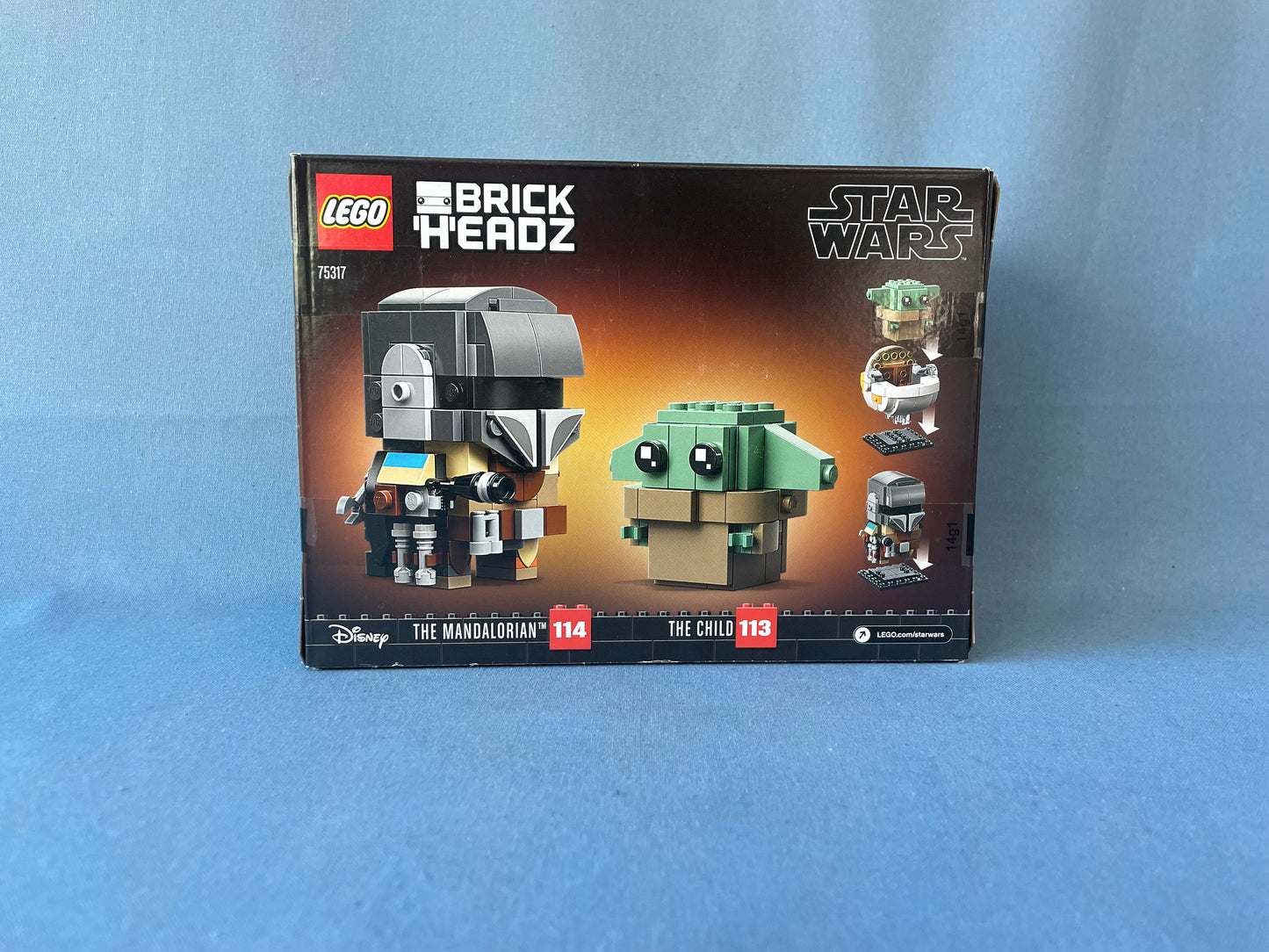 LEGO BrickHeadz. The Mandalorian and The Child. 75317