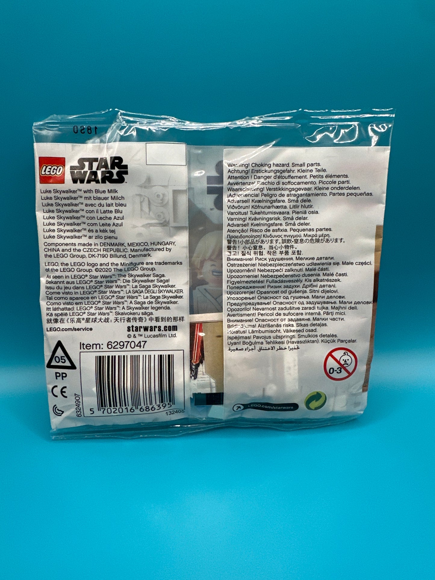 LEGO Star Wars. Luke Skywalker with blue milk polybag. 30625