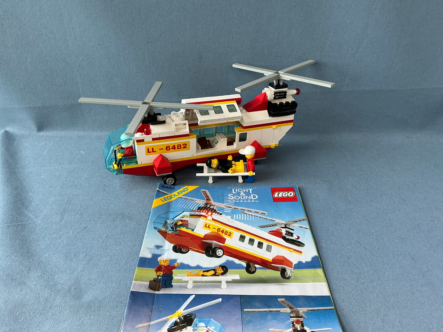 LEGO Town. Light & Sound Rescue Helicopter. 6482. Used