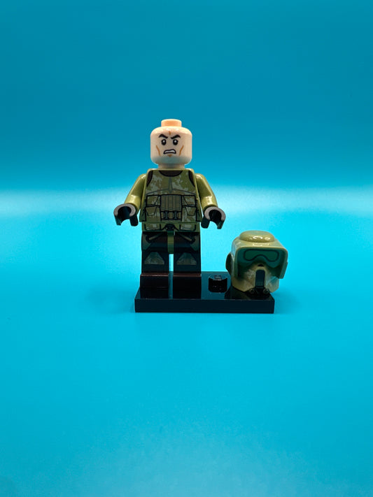 LEGO Star Wars Minifigure. Kashyyyk camouflage, Clone Scout Trooper. 41st Elite Corps (phase 2). sw1002