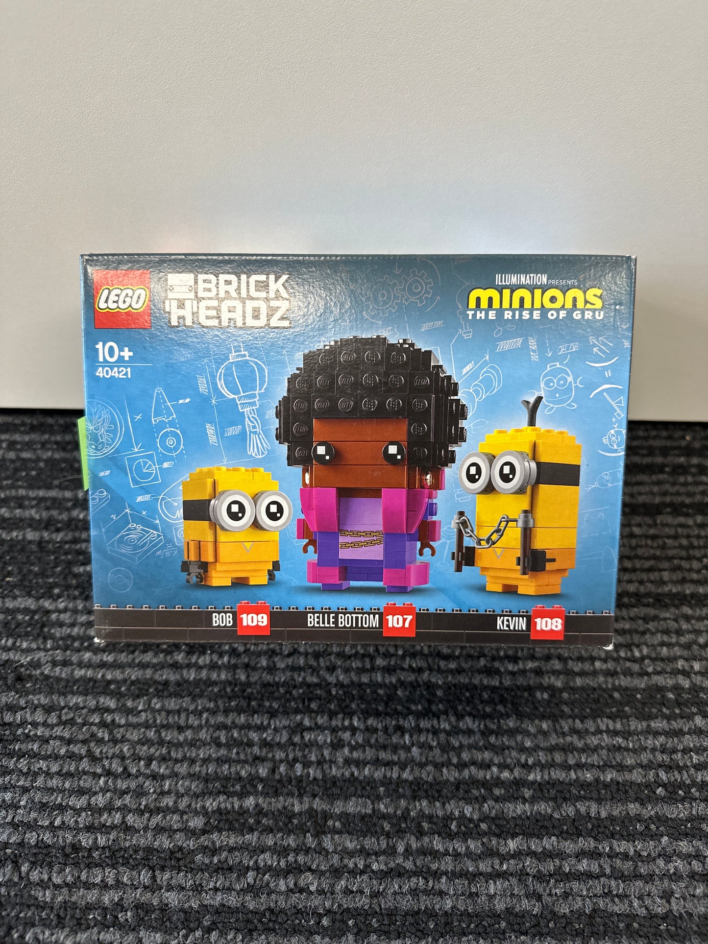 Brick Headz. Belle Bottom, Kevin and Bob. 40421. New