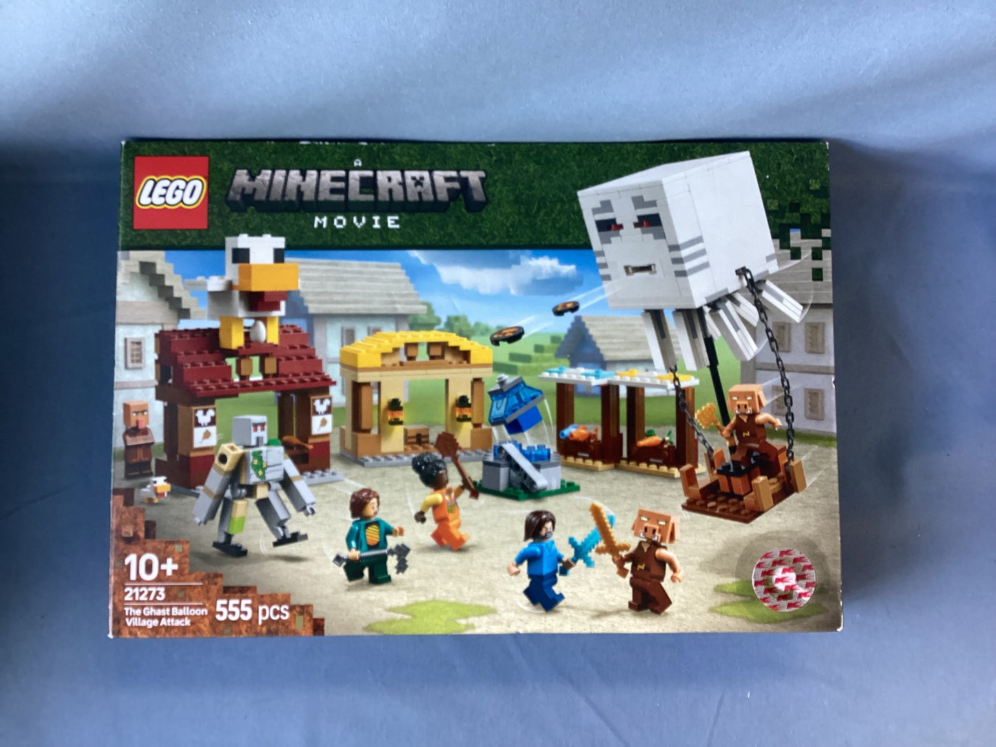 LEGO. Minecraft Movie. The Ghastly Balloon Village Attack. 21273. Used.