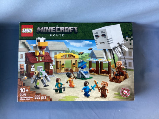 LEGO. Minecraft Movie. The Ghastly Balloon Village Attack. 21273. Used.