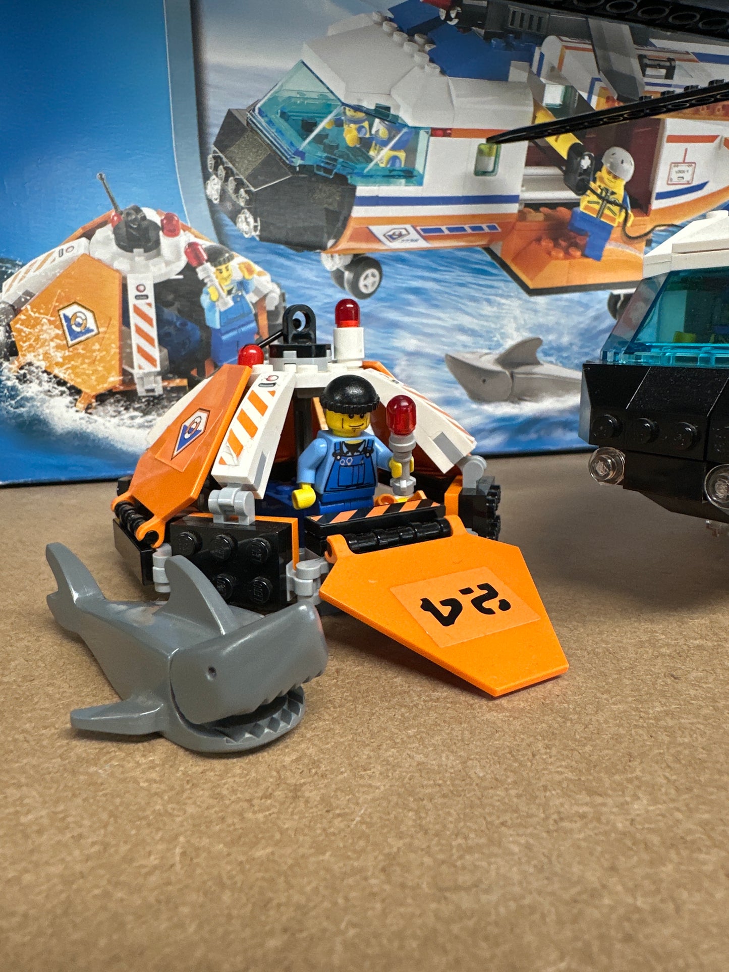 LEGO City. Coast Guard Helicopter & Life Raft. 7738. Used