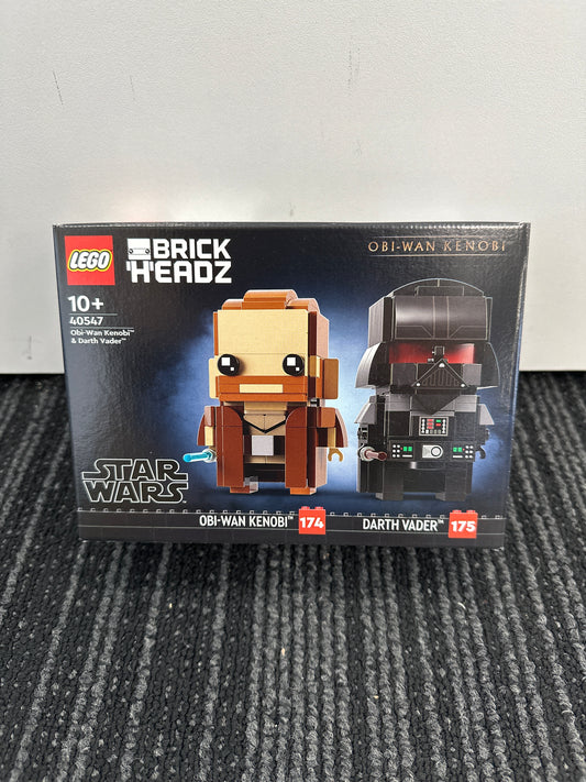 Obi Wan Kenobi and Darth Vader Brick Headz. 40547. New