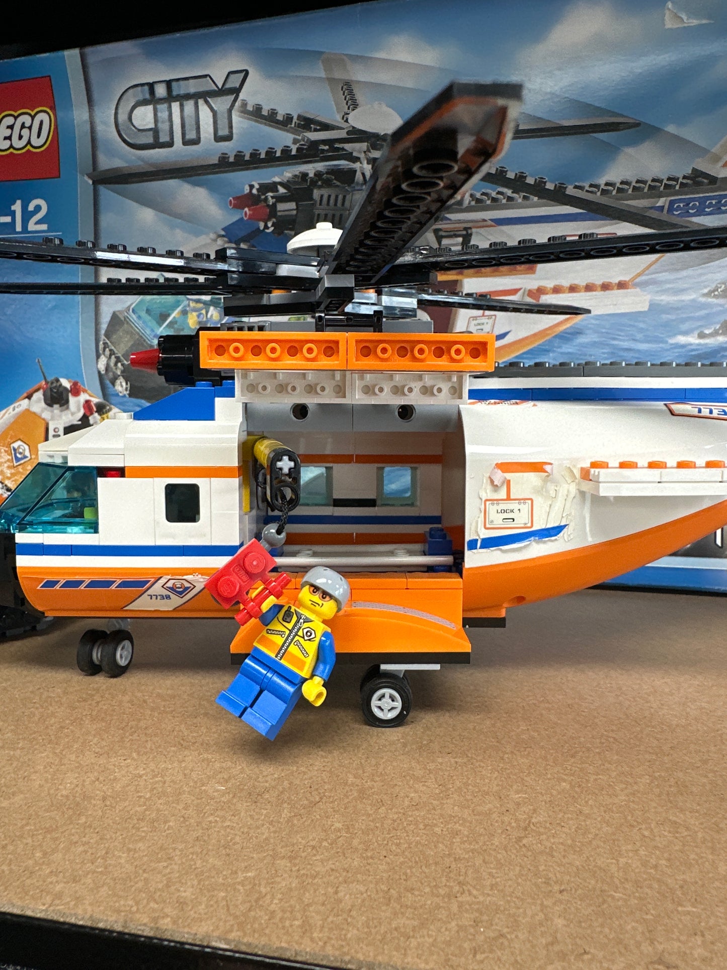 LEGO City. Coast Guard Helicopter & Life Raft. 7738. Used