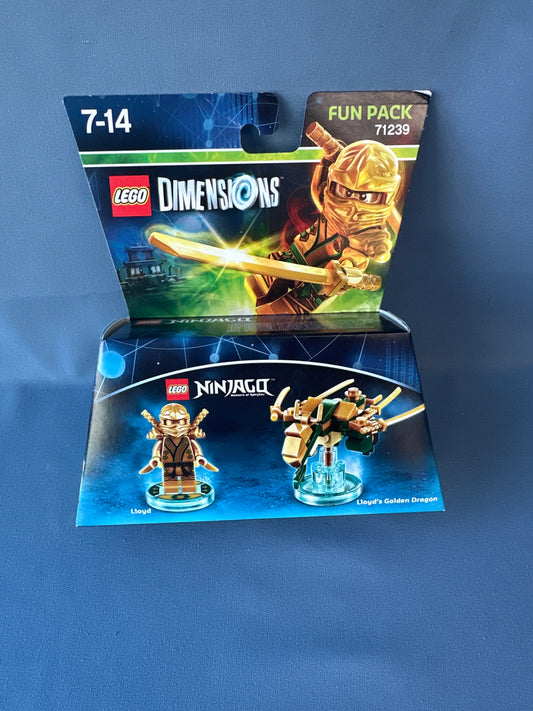LEGO Dimensions. Fun Pack - Ninjago (Lloyd and Lloyd’s golden Dragon). 71239