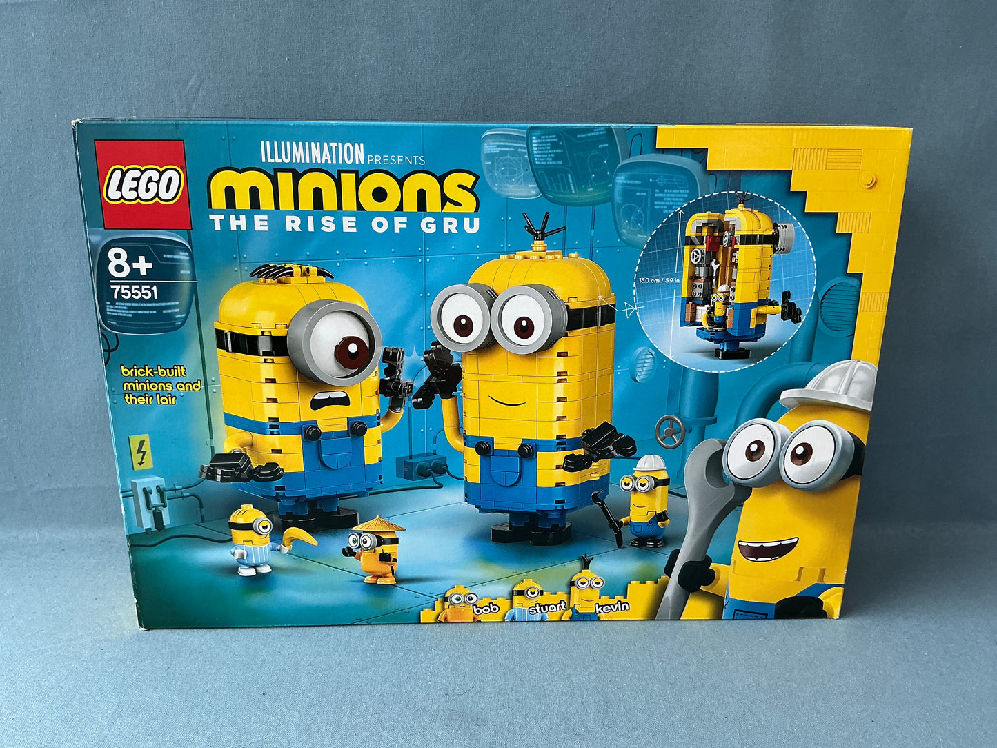 LEGO Minions. Brick Built Minions and Their Lair. Used. 75551. (Extra parts to build all 3 minions!)