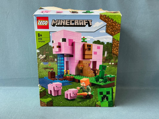 LEGO Minecraft. The Pig House. 21170. Used