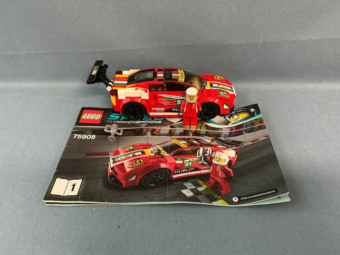 LEGO Speed Champions. Ferrari 458 Italia GT2. 75908. (Used)