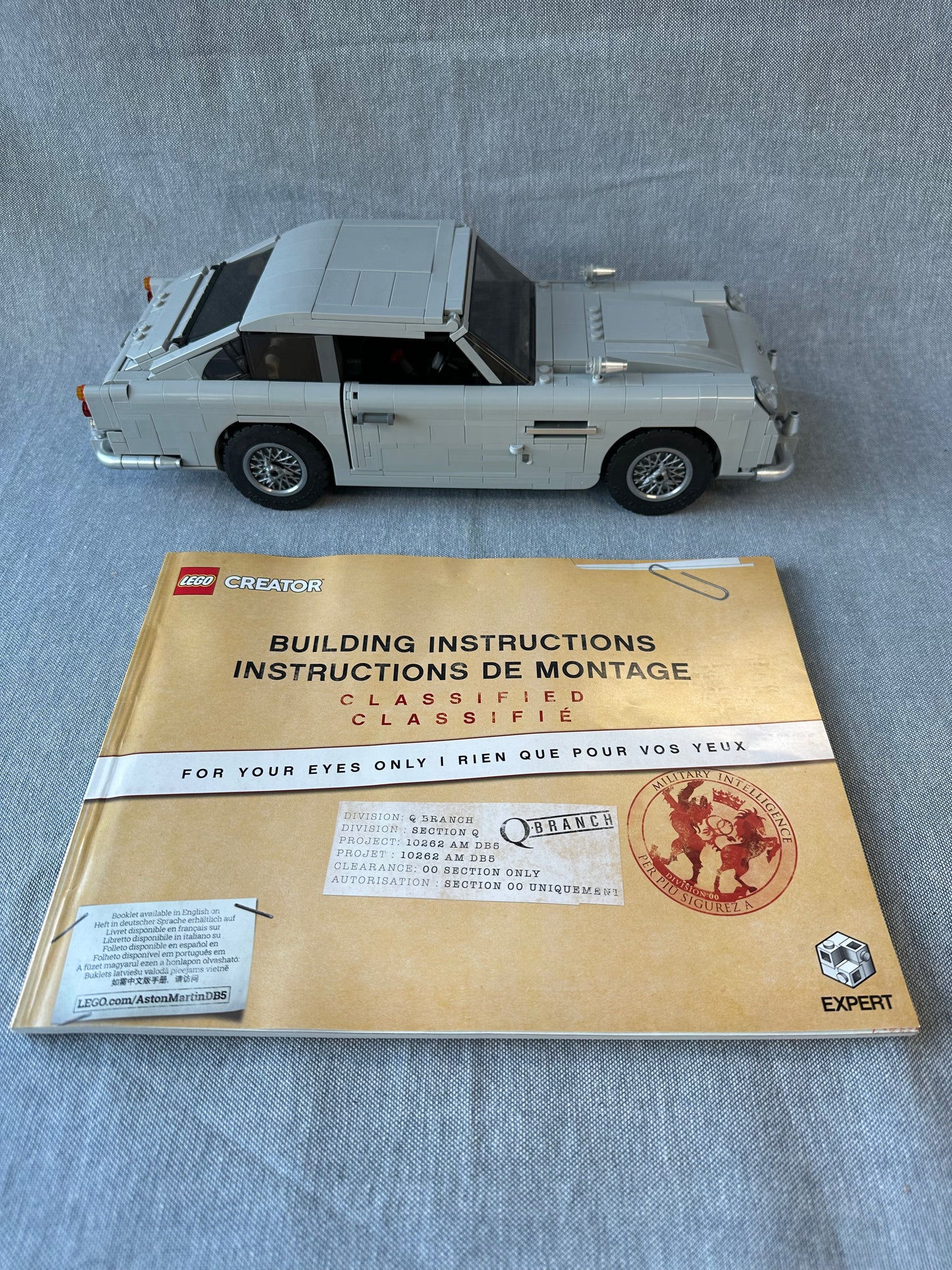 LEGO Creator expert. James Bond Aston Martin DB5. 10262. Used