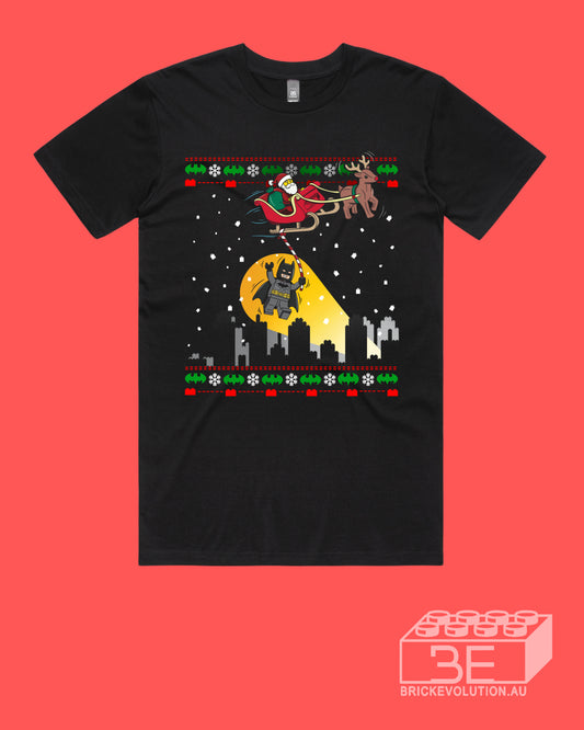 Christmas T Shirt. Batman Design.